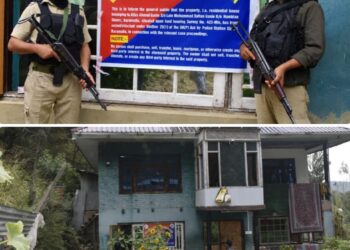 Baramulla Police Attaches Residential Property Under UAPA In Terror-Related Case