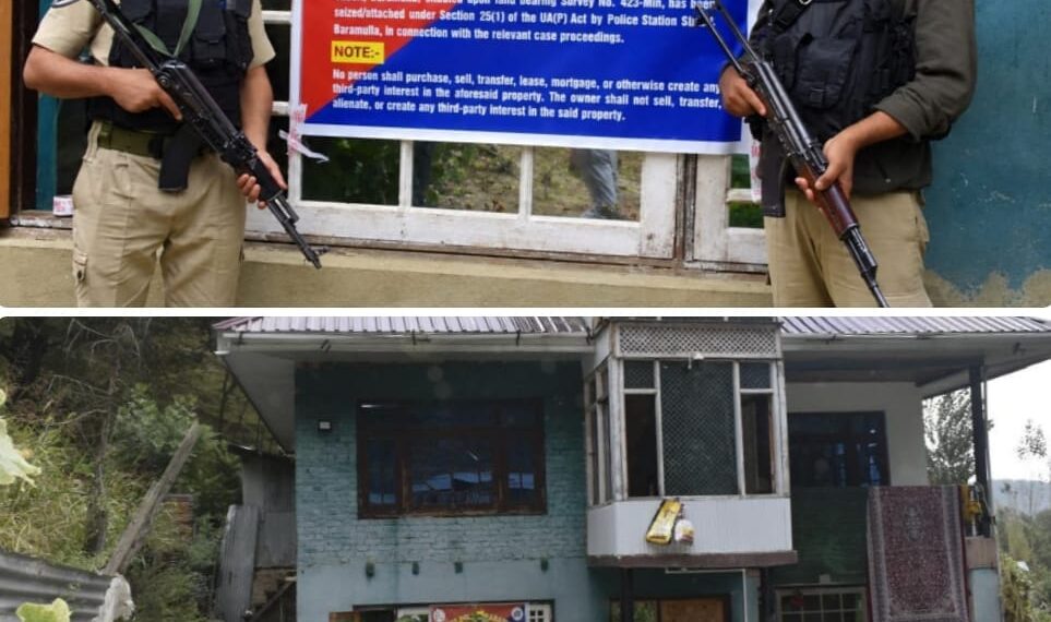Baramulla Police Attaches Residential Property Under UAPA In Terror-Related Case