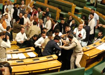 “Step Down, Step Down, Mr Speaker, Vacate Your Chair”: BJP Protests In J&K Assembly