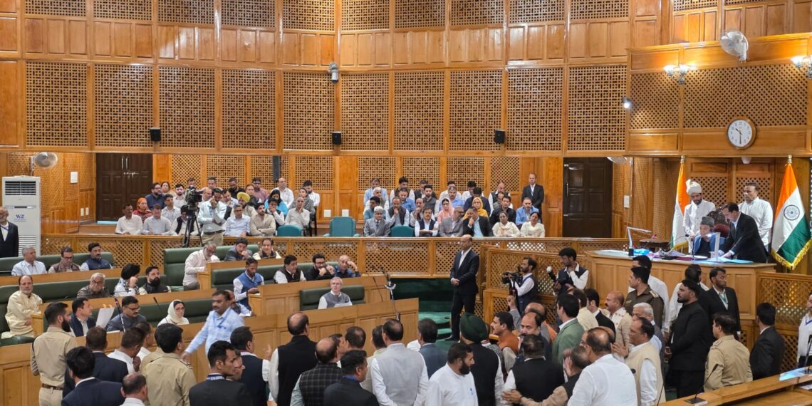 BJP Protests Against Greater Autonomy Resolution, Sits Inside Assembly Well