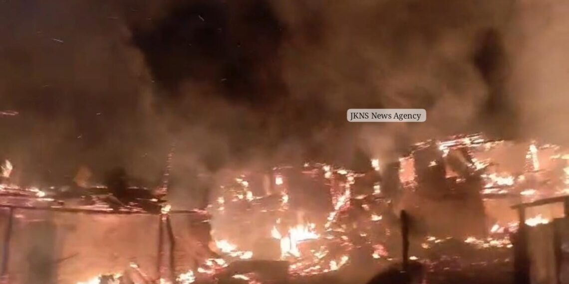 7 Houses Damaged In Massive Fire In Warwan’s Mungli Village