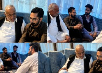Advocate Naseer Khan Expresses Condolences to MLA Beerwah Dr. Shafi Ahmed Wani on the Demise of His Sister
