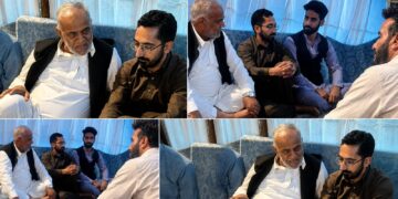 Advocate Naseer Khan Expresses Condolences to MLA Beerwah Dr. Shafi Ahmed Wani on the Demise of His Sister