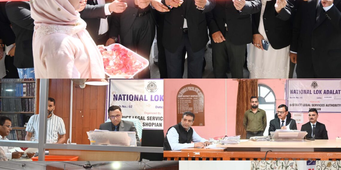 3rd National Lok Adalat Held at District Court Complex Shopian.