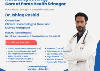 PARAS Health Srinagar Opens a New Chapter in Advanced Haematology and Blood & Marrow Transplant Care
