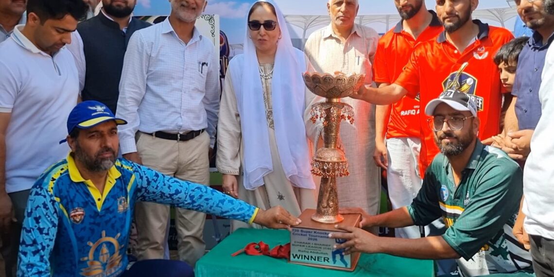 Dr Darakhshan Andrabi Inaugurates T-20 Cricket Super League at Chrar-e-Sharif