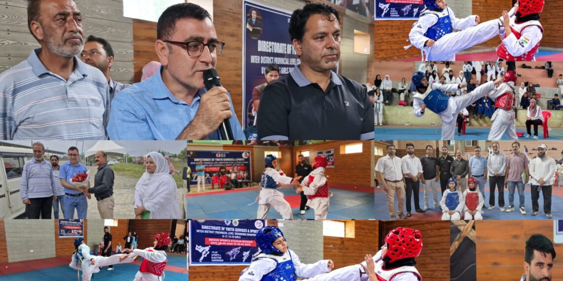 Girls’ Taekwondo Talent Takes Centre Stage at Indoor Stadium Budgam