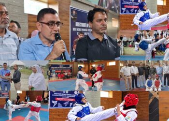 Girls’ Taekwondo Talent Takes Centre Stage at Indoor Stadium Budgam
