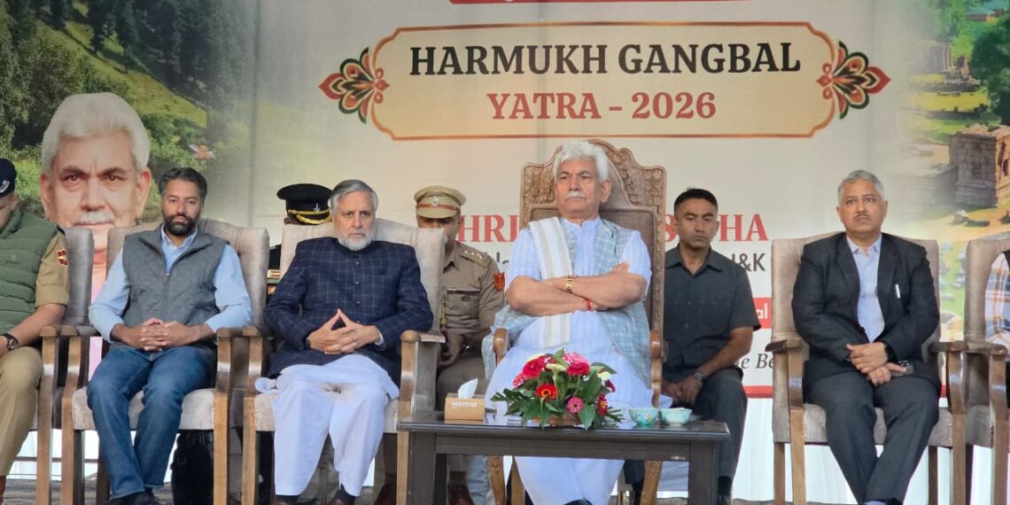 LG Sinha Flags Off Annual Harmukh-Gangbal Yatra From Naranag