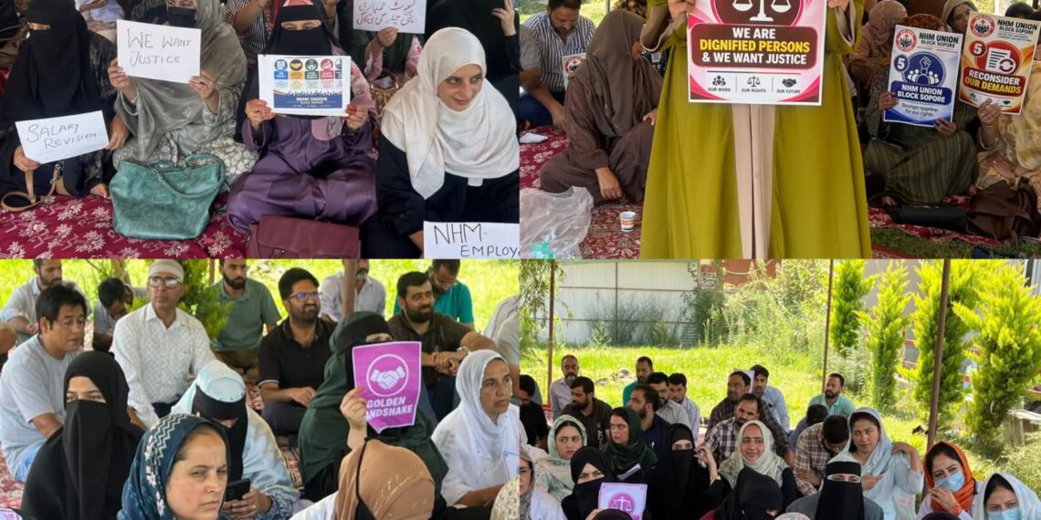 NHM Employees’ Strike Enters Day 8, No Positive Response Yet from Higher Authorities