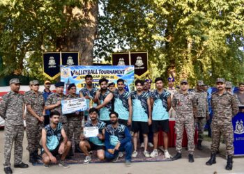 Ansari Tigers Lift Volleyball Tournament Trophy In Srinagar