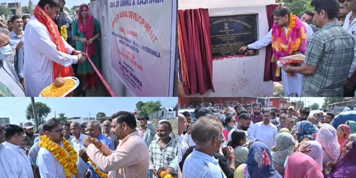 Minister Satish Sharma Undertakes Extensive Development Tour of Chhamb