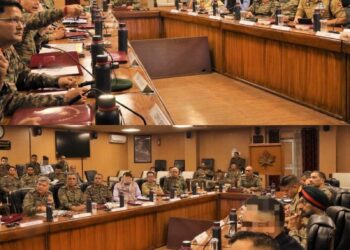 Northern Commander Chairs High-Level Security Review Meeting in Srinagar