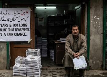 Eight Years Is Too Long: J&K’s Genuine Print Newspapers Deserve a Fair Chance