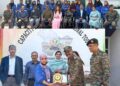 FLAG IN CEREMONY FOR CAPACITY BUILDING TOUR (CBT) FOR GIRLS STUDENTS FROM KASHMIR TO PUNE BY INDIAN ARMY