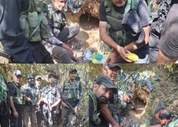 Police Busts Hideout in NagdaNar Forest in Handwara