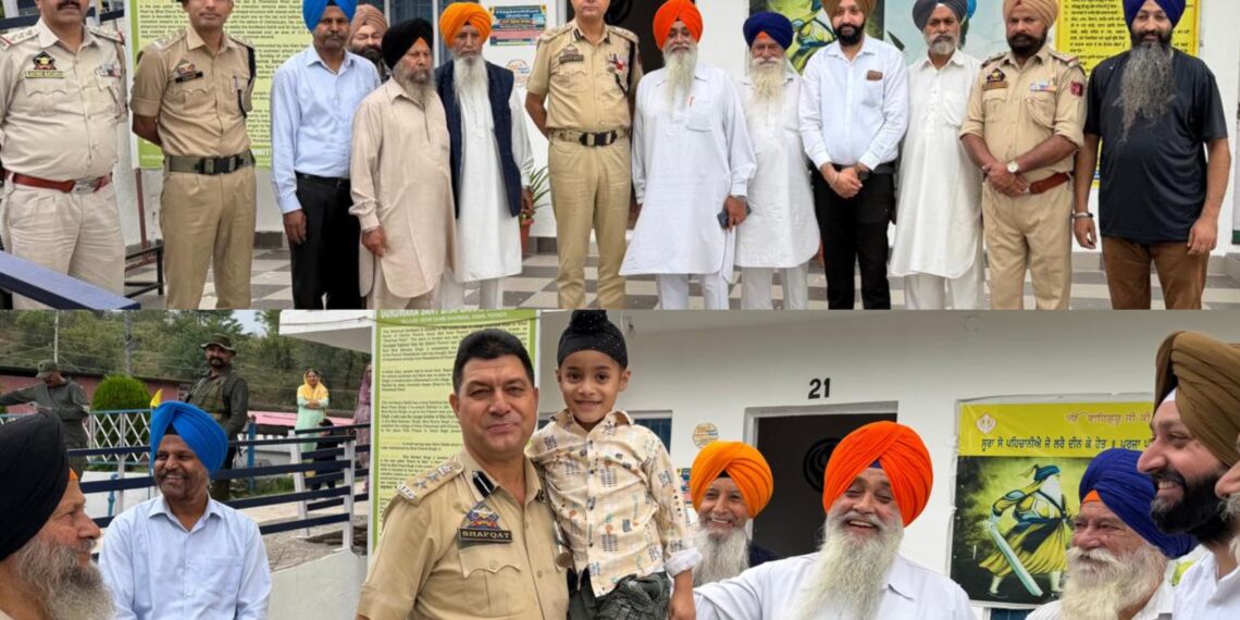 Gurdwara Committee in Poonch Bids Farewell to SSP Shafakat Bhat