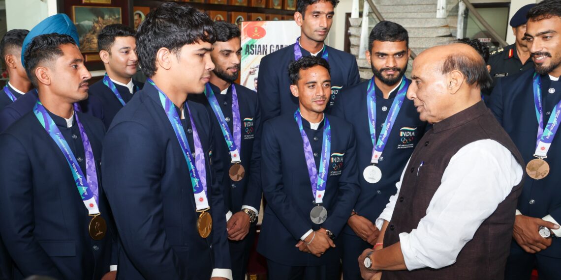 Services Athletes Script History with 27 Medals at Asian Games, Rajnath Singh Felicitates Champions