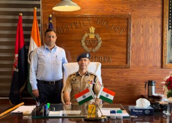 Tahir Saleem, JKPS Assumes Charge as SSP Bandipora