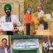 Agriculture Department Beerwah Felicitates Manjeet Singh Gill for His Dedication to Farming Alongside Teaching