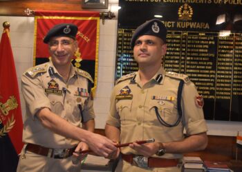 Sudhanshu Dhama Takes Over as Kupwara SSP