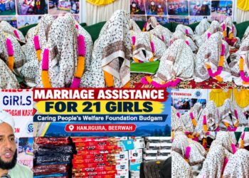 Caring People’s Welfare Foundation Budgam Extends Marriage Assistance to 21 Girls from Underprivileged Families