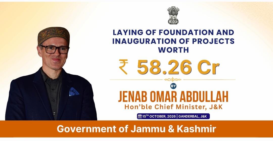 CM Omar Abdullah to Visit Ganderbal Today, Review Development Projects