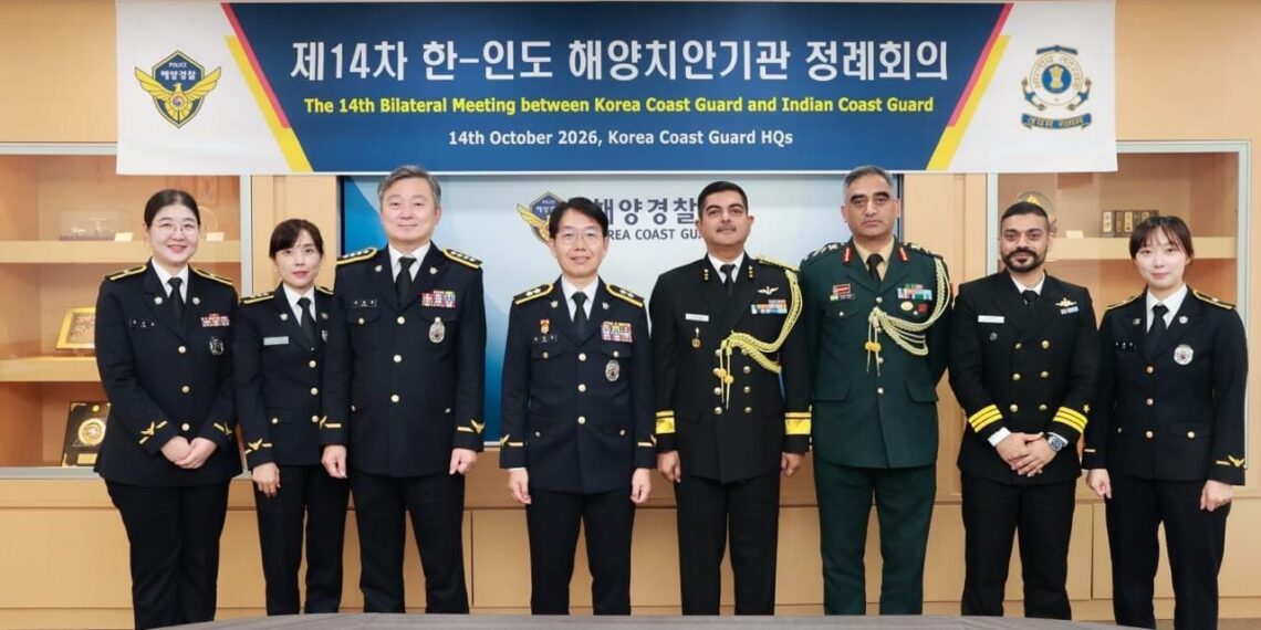 14th High-Level Meeting Between Indian and Korean Coast Guards Held in Incheon