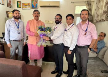 SBIOA Jammu Module Seeks MP Jugal Kishore Sharma’s Intervention for Early Implementation of Five-Day Banking