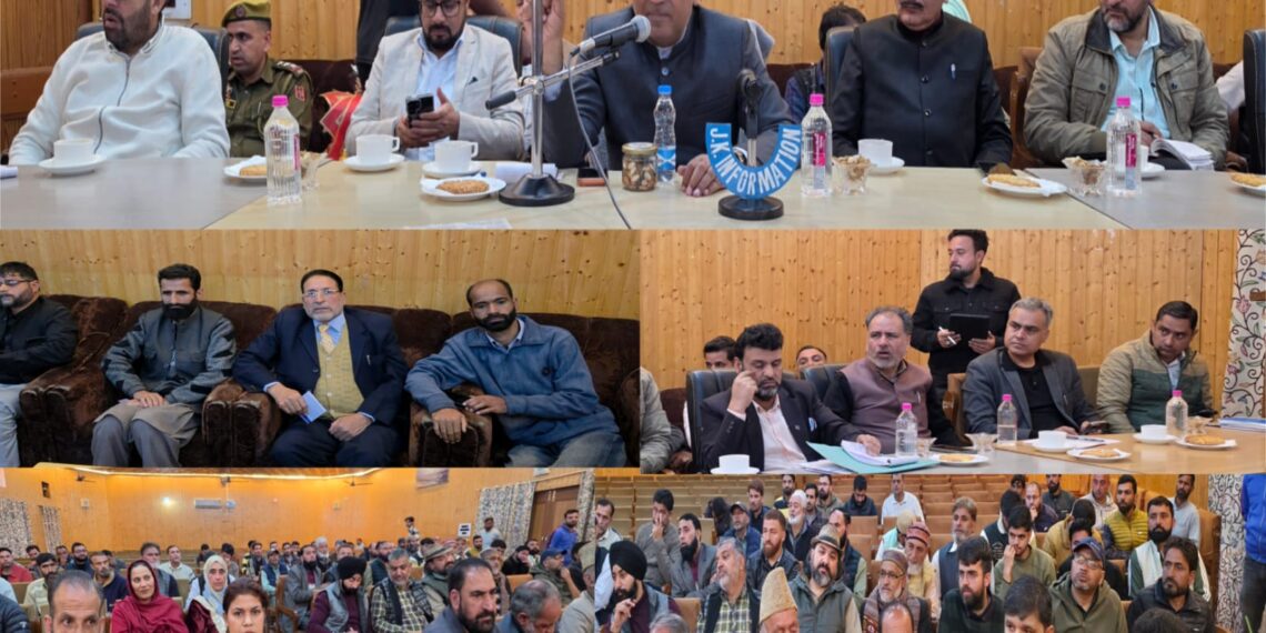 Member of Parliament Er. Ghulam Ali Khatana Chairs Public Darbar at Town Hall Kupwara