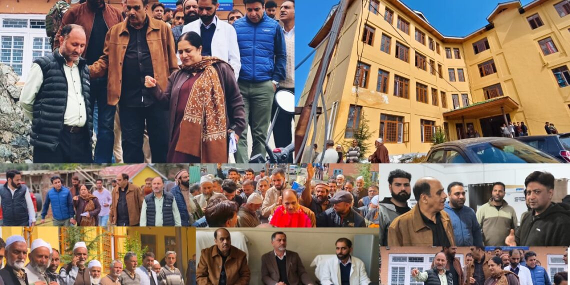 MLA Khansahib Saif-ud-Din Bhat, GMC Srinagar Principal Visit PHC Khag to Review Healthcare Facilities