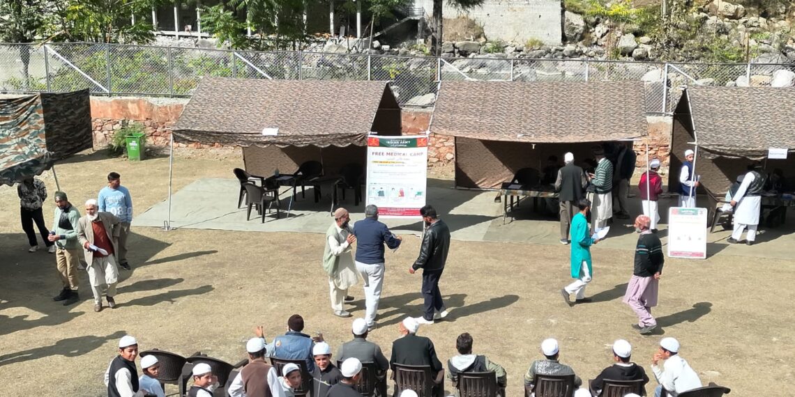 Indian Army Conducts Medical Outreach in Keran Bowl, Provides Healthcare Assistance Across 25 Hamlets