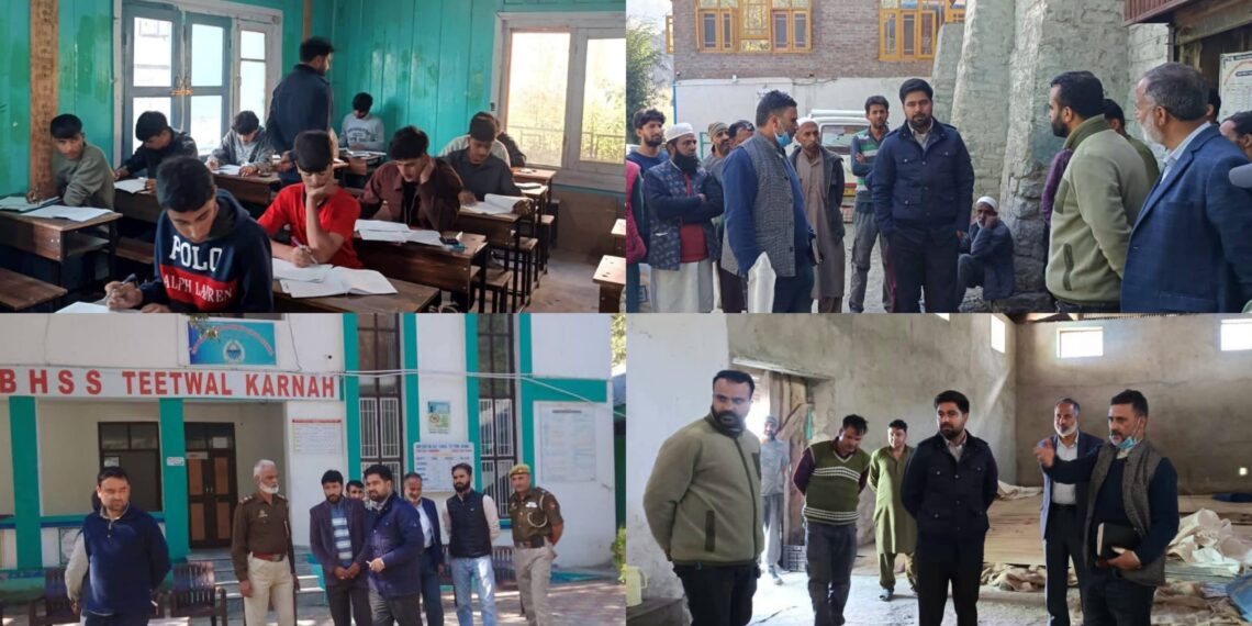 SDM Karnah Riyaz Ahmad Inspects Ration Depots for Winter Preparedness, Reviews Class 10th Examination Arrangements