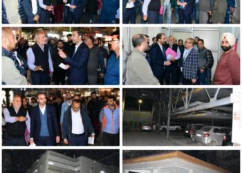 CEO SSCL Conducts Late-Night Inspection of Lal Chowk, Directs Effective Maintenance of Smart City Infrastructure