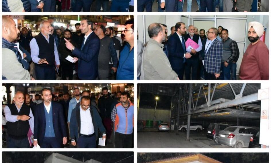 CEO SSCL Conducts Late-Night Inspection of Lal Chowk, Directs Effective Maintenance of Smart City Infrastructure