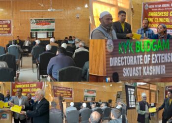 KVK Budgam Organises Agricultural Camp, Educates Farmers on Modern Farming Practices