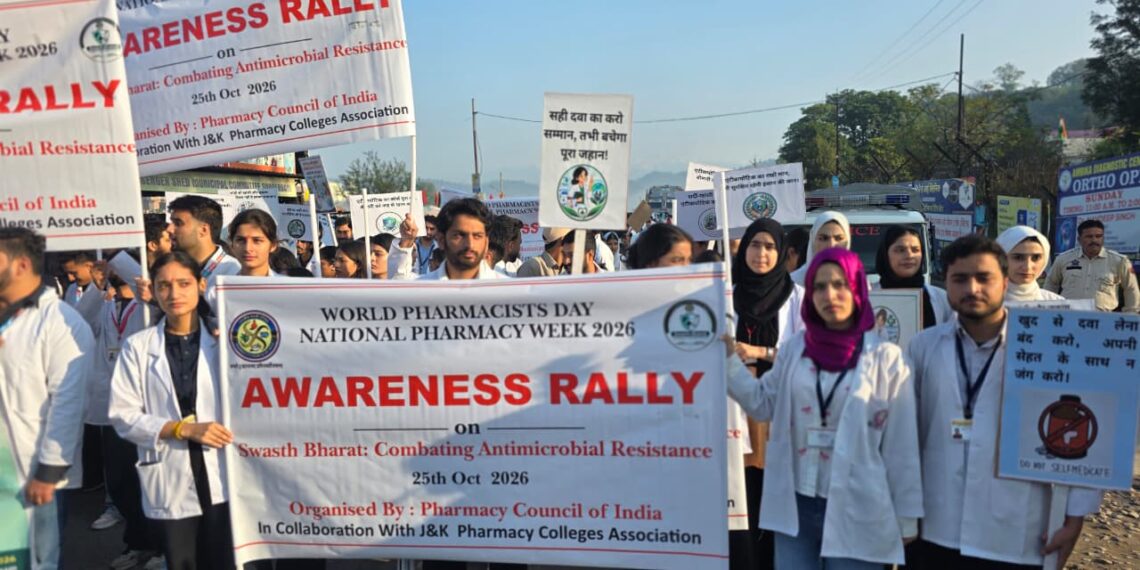 PCI Highlights Pharmacy Education Reforms, Antibiotic Awareness at National Pharmacy Week Programme in Rajouri
