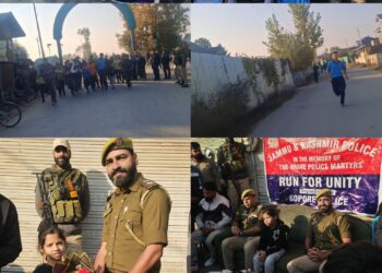 Sopore Police Organises “Run for Unity” in Memory of J&K Police Martyrs