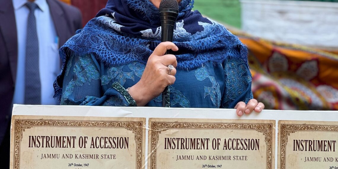 J&K’s Accession to India Was Based on Trust and Conditions, That Trust Has Been Betrayed”: Mehbooba Mufti