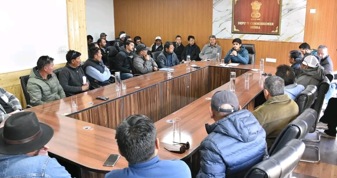 DC Nubra Convenes Meeting on Panchayat Elections 2026 in Nubra District