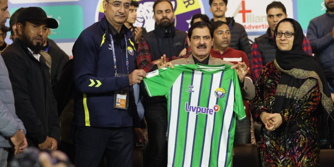 Indian Football League takes off from TRC Turf Srinagar. J&K Sports Council facilitates a grand opening as Real Kashmir FC faced Nagaland