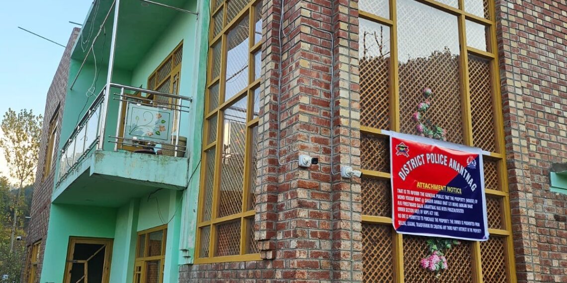 Anantnag Police Attach Two Houses Worth ₹2.5 Crore in Drug Cases